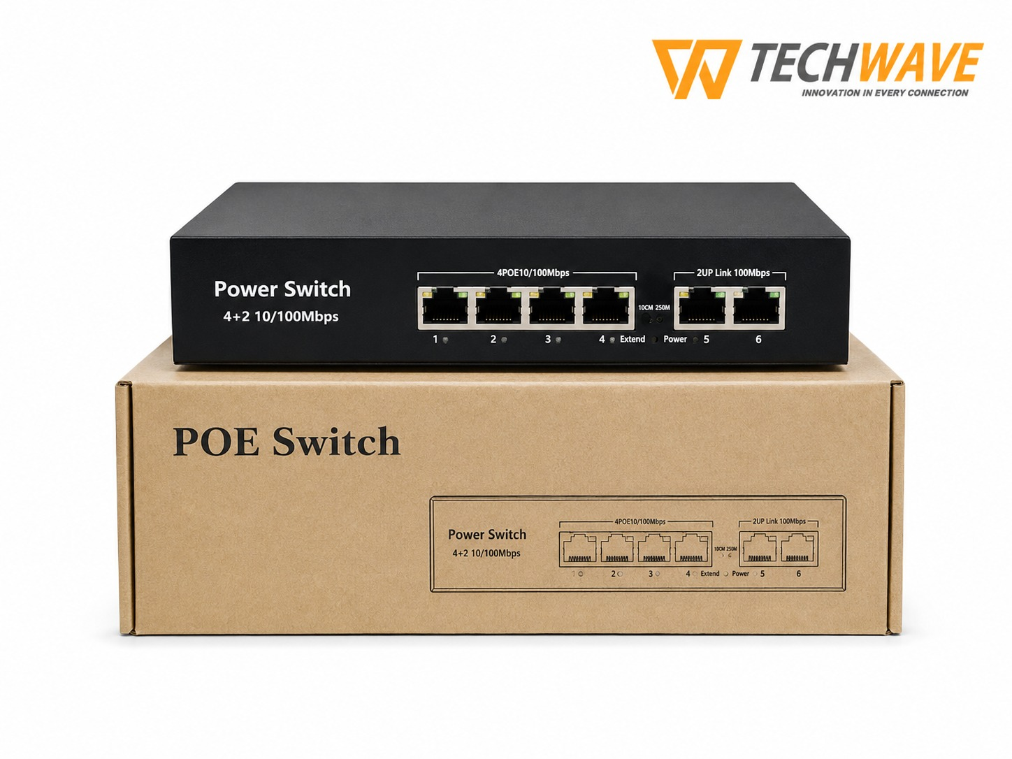 PoE Switch (10/100Mbps | 4 Port | 1G SFP Gigabit)